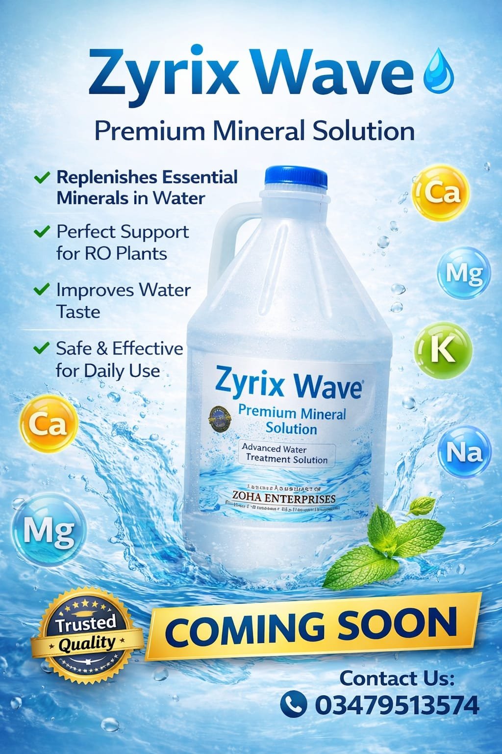 Zyrix Wave chemical composition and benefits by Zoha Enterprises